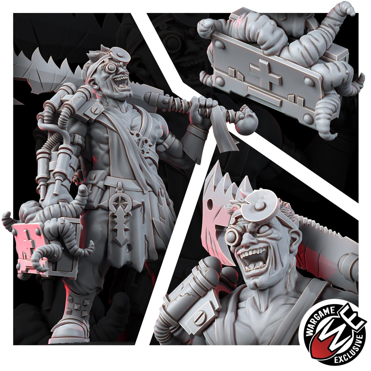 Chaos Renegades Doctor – Chaos Proxy, Wargame Exclusive – 3D printed 16K resin miniature – photo 7 of 8