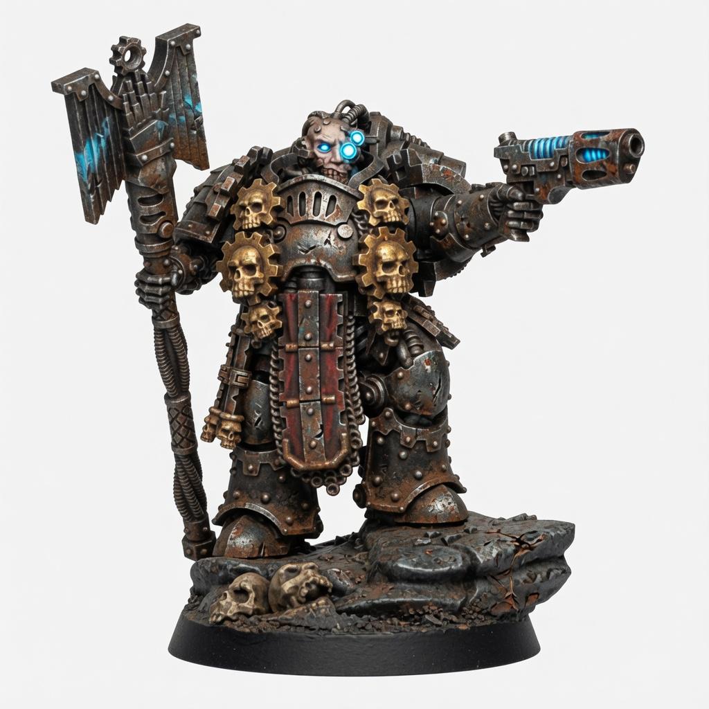 Chaos Renegades Iron Wrists Commander – Chaos Proxy, Wargame Exclusive – 3D printed 16K resin miniature – photo 2 of 5