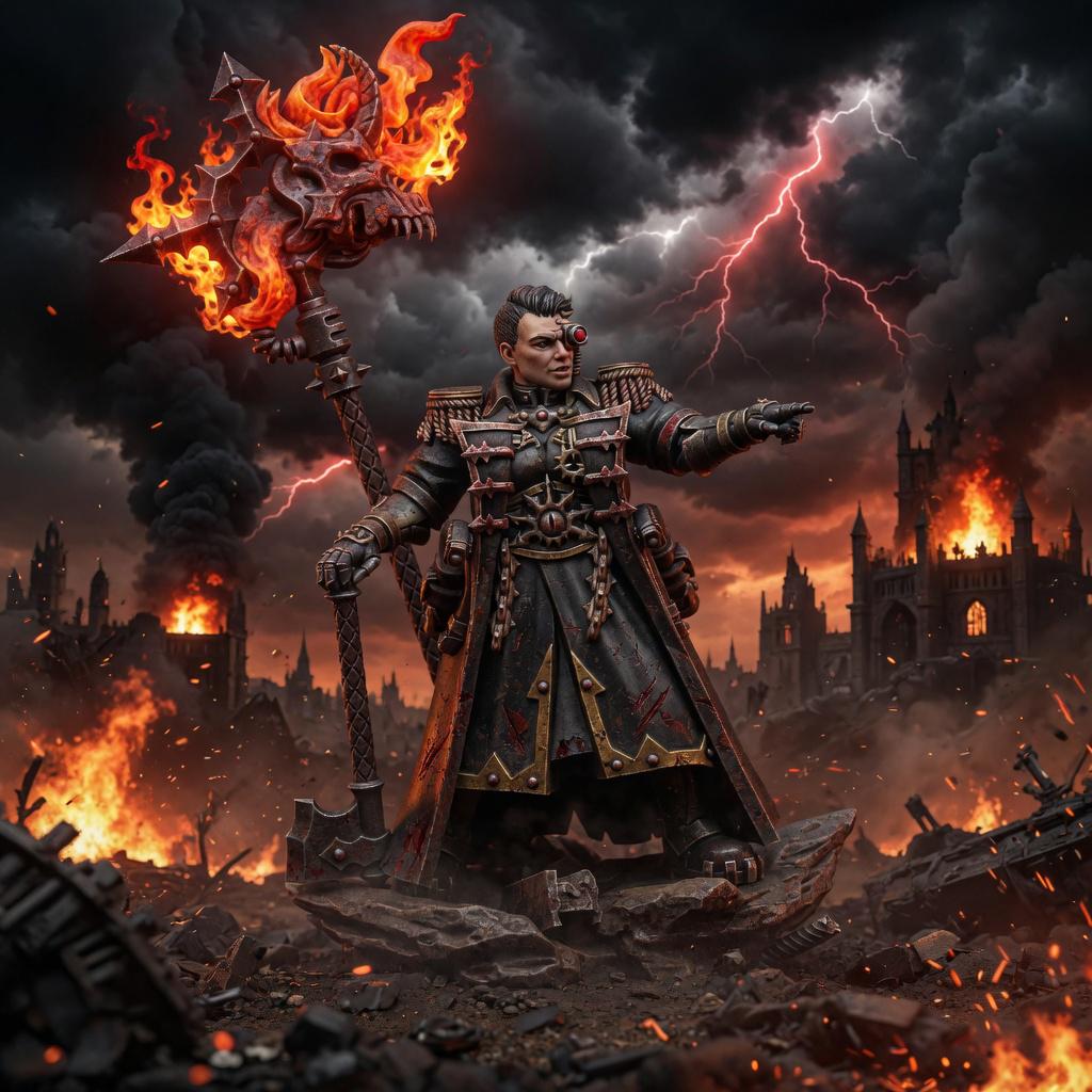 Chaos Renegades Lord Regent Ungvarra Kred – Chaos Proxy, Wargame Exclusive – 3D printed 16K resin miniature – main photo