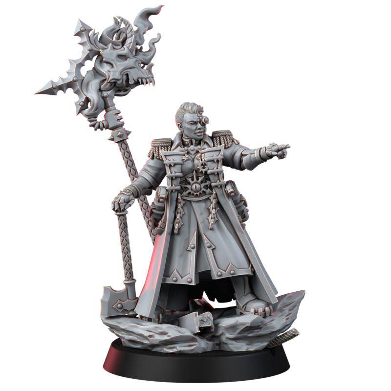 Chaos Renegades Lord Regent Ungvarra Kred – Chaos Proxy, Wargame Exclusive – 3D printed 16K resin miniature – photo 2 of 7