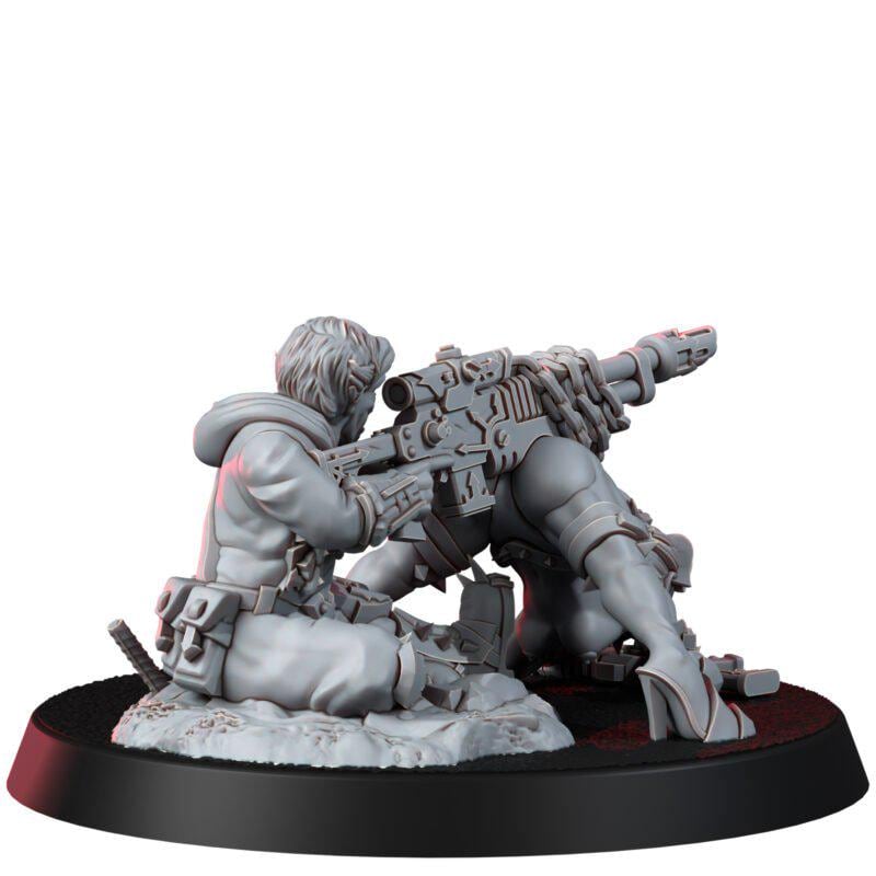 Chaos Renegades Meat Stand Sniper – Chaos Proxy, Wargame Exclusive – 3D printed 16K resin miniature – photo 3 of 8