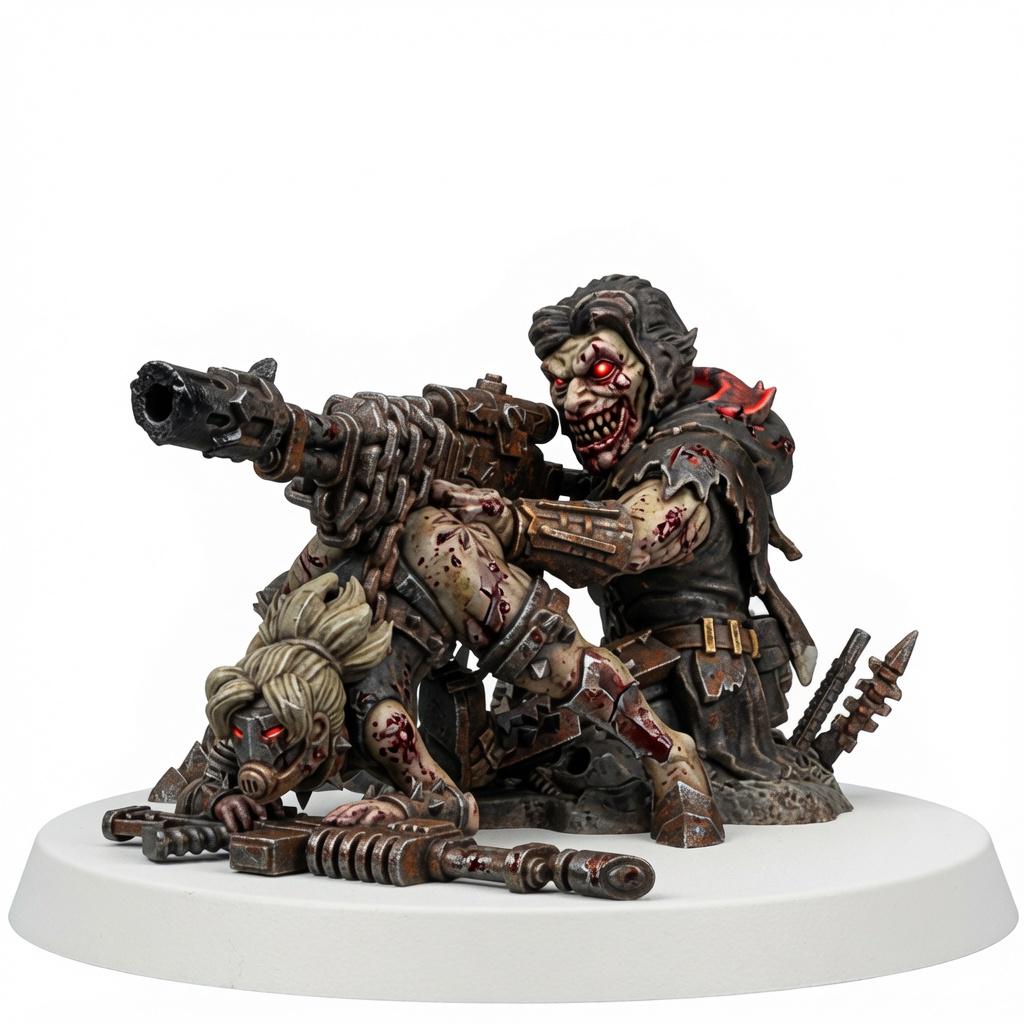 Chaos Renegades Meat Stand Sniper – Chaos Proxy, Wargame Exclusive – 3D printed 16K resin miniature – main photo