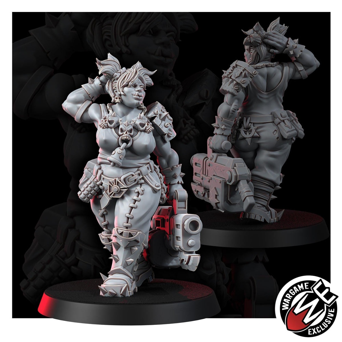Chaos Renegades Of Pain Momma Ogruns – Chaos Proxy, Wargame Exclusive – 3D printed 16K resin miniature – photo 4 of 9