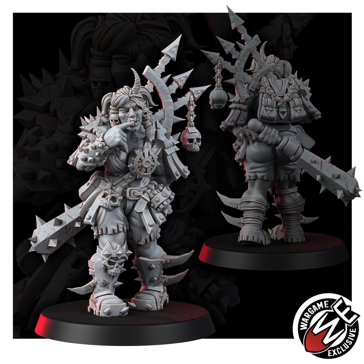 Chaos Renegades Of Pain Momma Ogruns – Chaos Proxy, Wargame Exclusive – 3D printed 16K resin miniature – photo 5 of 9