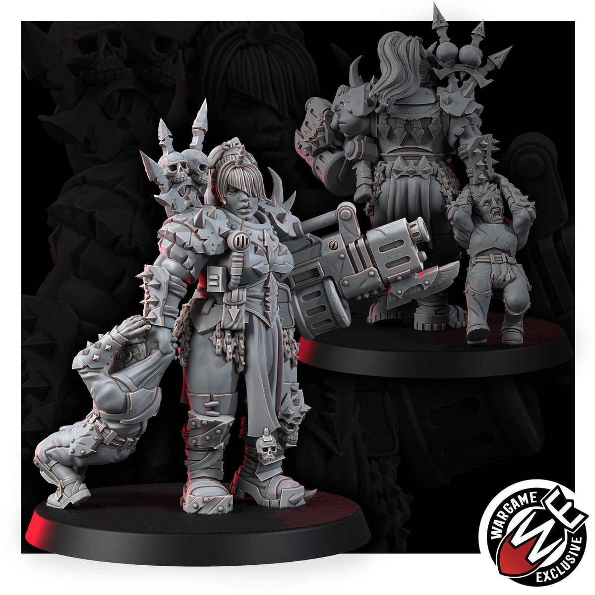 Chaos Renegades Of Pain Momma Ogruns – Chaos Proxy, Wargame Exclusive – 3D printed 16K resin miniature – photo 6 of 9