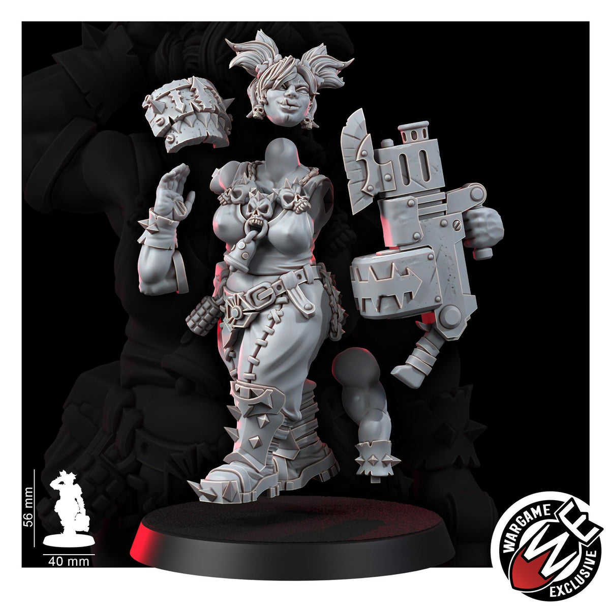 Chaos Renegades Of Pain Momma Ogruns – Chaos Proxy, Wargame Exclusive – 3D printed 16K resin miniature – photo 7 of 9