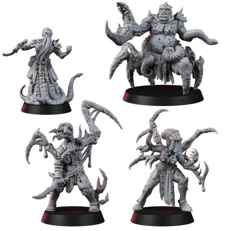 Chaos Renegades Of Pain Mutant Cultists – Chaos Proxy, Wargame Exclusive – 3D printed 16K resin miniature – photo 3 of 19