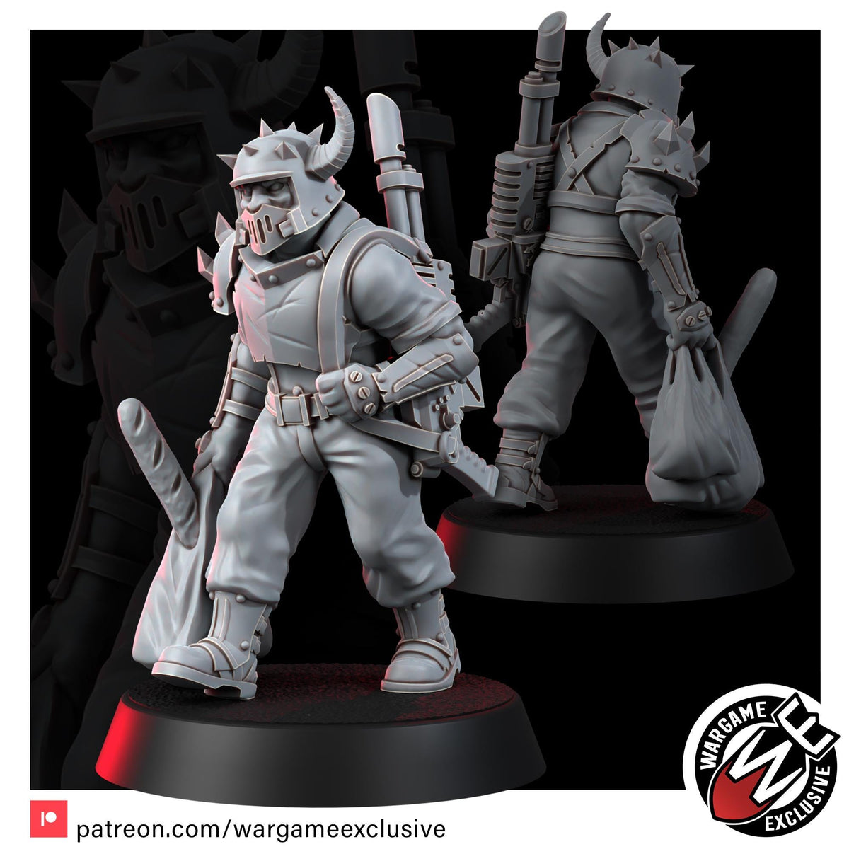 Chaos Renegades Of Pain Patreon – Chaos Proxy, Wargame Exclusive – 3D printed 16K resin miniature – photo 6 of 9