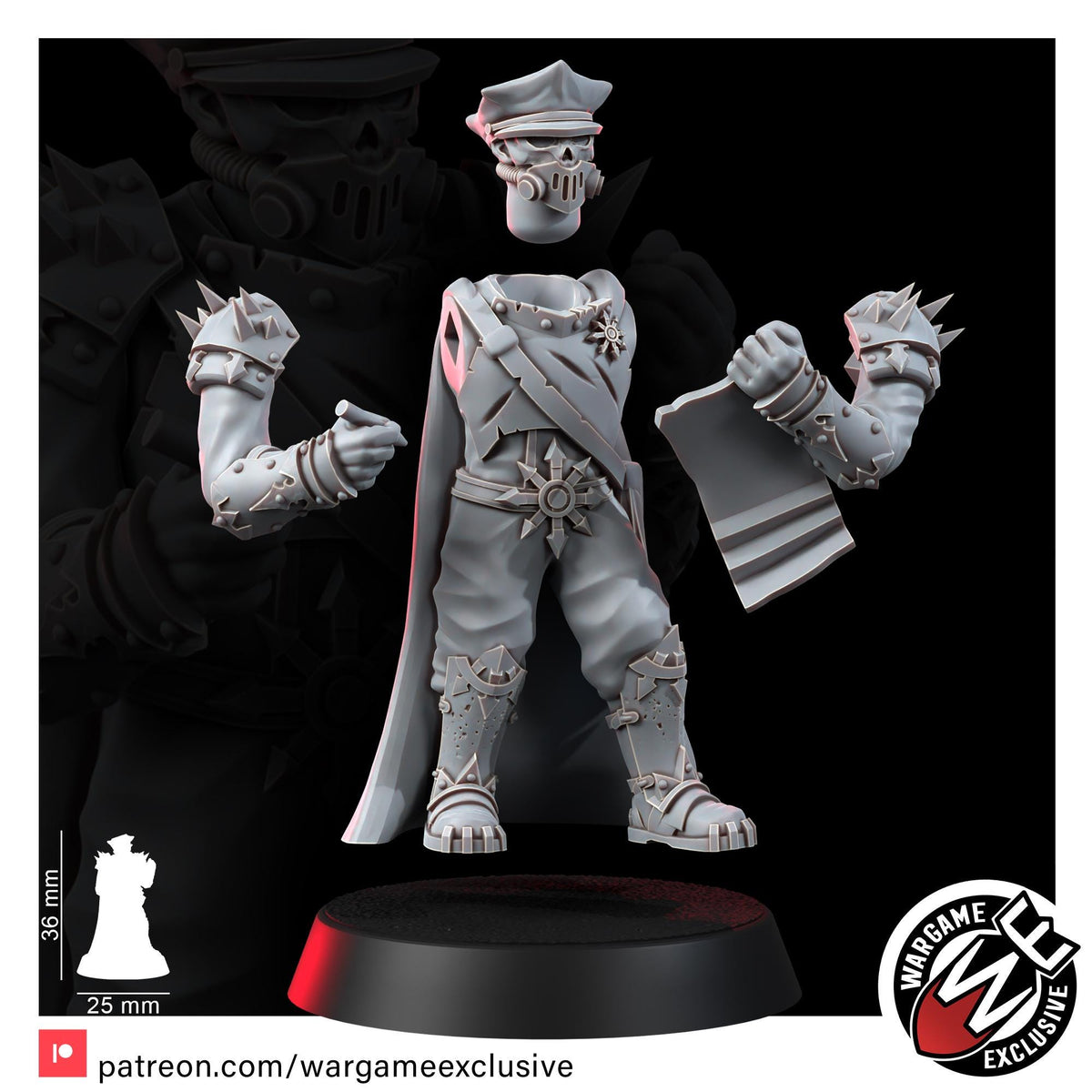 Chaos Renegades Of Pain Patreon – Chaos Proxy, Wargame Exclusive – 3D printed 16K resin miniature – photo 7 of 9