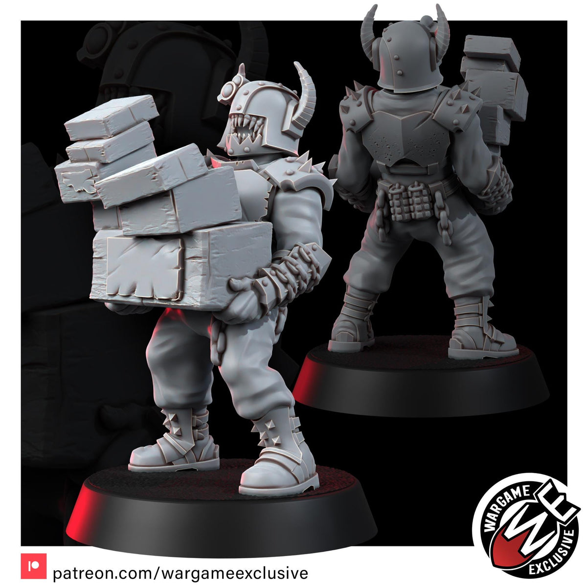 Chaos Renegades Of Pain Patreon – Chaos Proxy, Wargame Exclusive – 3D printed 16K resin miniature – photo 5 of 9