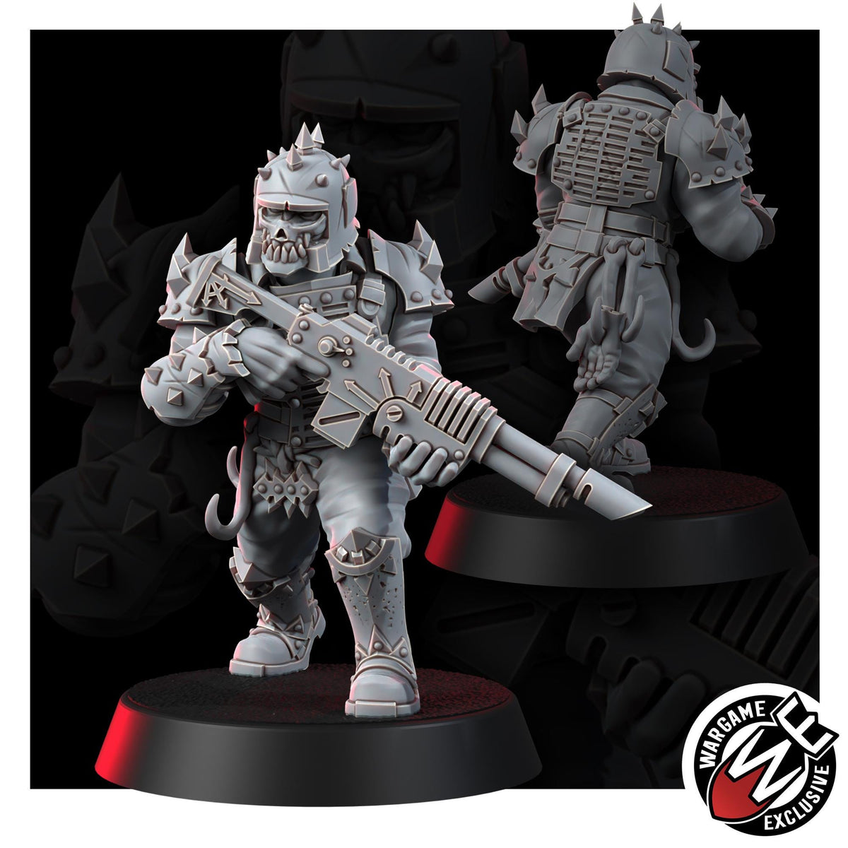 Chaos Renegades Of Pain Regiment Advancing – Chaos Proxy, Wargame Exclusive – 3D printed 16K resin miniature – photo 14 of 20