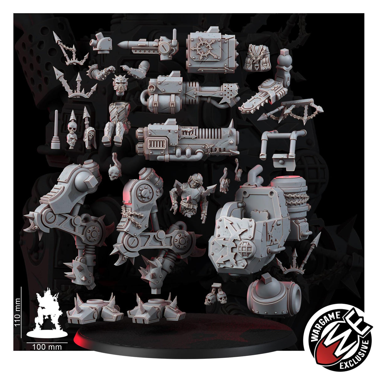 Chaos Renegades Of Pain Warden – Chaos Proxy, Wargame Exclusive – 3D printed 16K resin miniature – photo 8 of 8