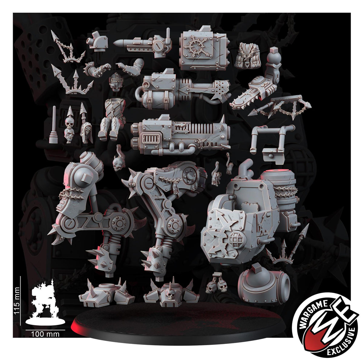 Chaos Renegades Of Pain Warden – Chaos Proxy, Wargame Exclusive – 3D printed 16K resin miniature – photo 7 of 8