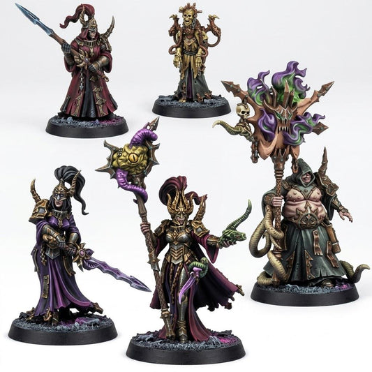 Chaos Renegades Of Pain Witch Coven – Chaos Proxy, Wargame Exclusive – 3D printed 16K resin miniature – main photo