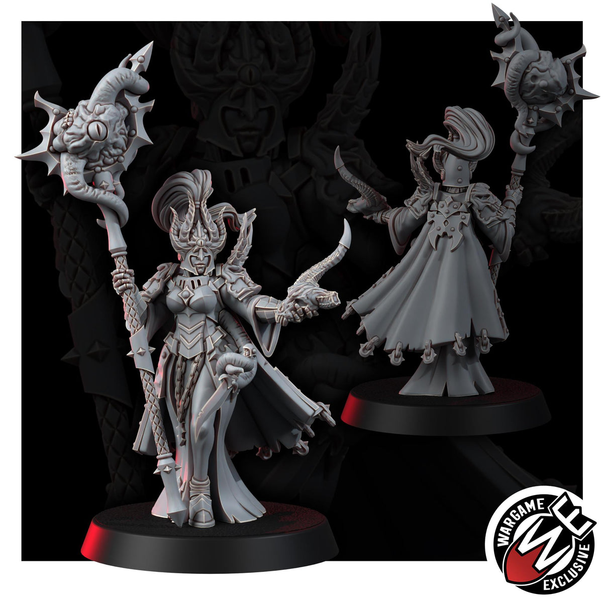 Chaos Renegades Of Pain Witch Coven – Chaos Proxy, Wargame Exclusive – 3D printed 16K resin miniature – photo 13 of 20