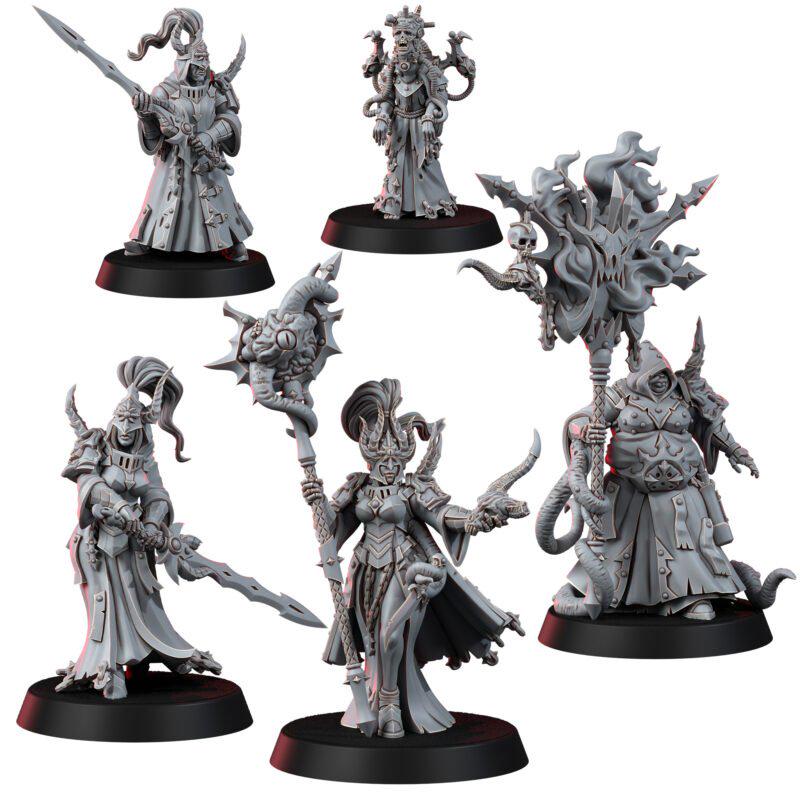 Chaos Renegades Of Pain Witch Coven – Chaos Proxy, Wargame Exclusive – 3D printed 16K resin miniature – photo 2 of 20