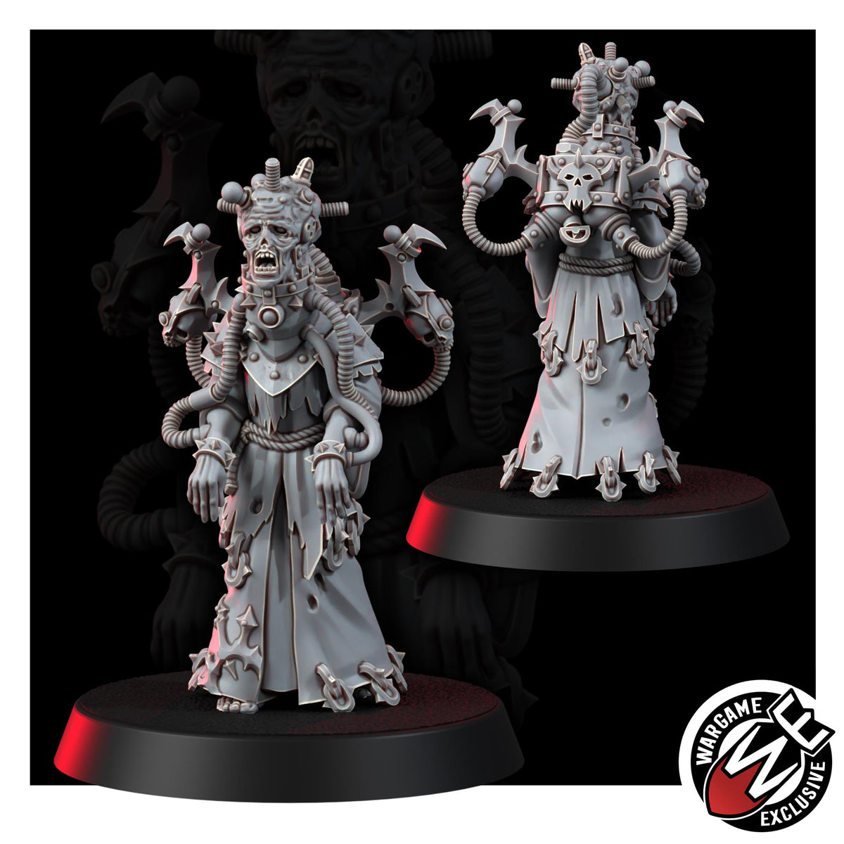 Chaos Renegades Of Pain Witch Coven – Chaos Proxy, Wargame Exclusive – 3D printed 16K resin miniature – photo 15 of 20