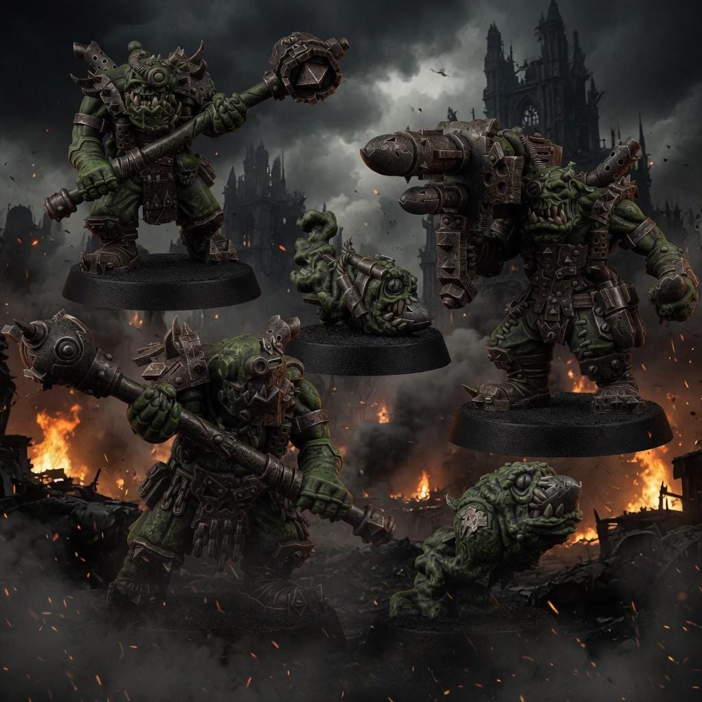 Ork Kan Krakkas T2 – Ork Proxy, Wargame Exclusive – 3D printed 16K resin miniature – main photo