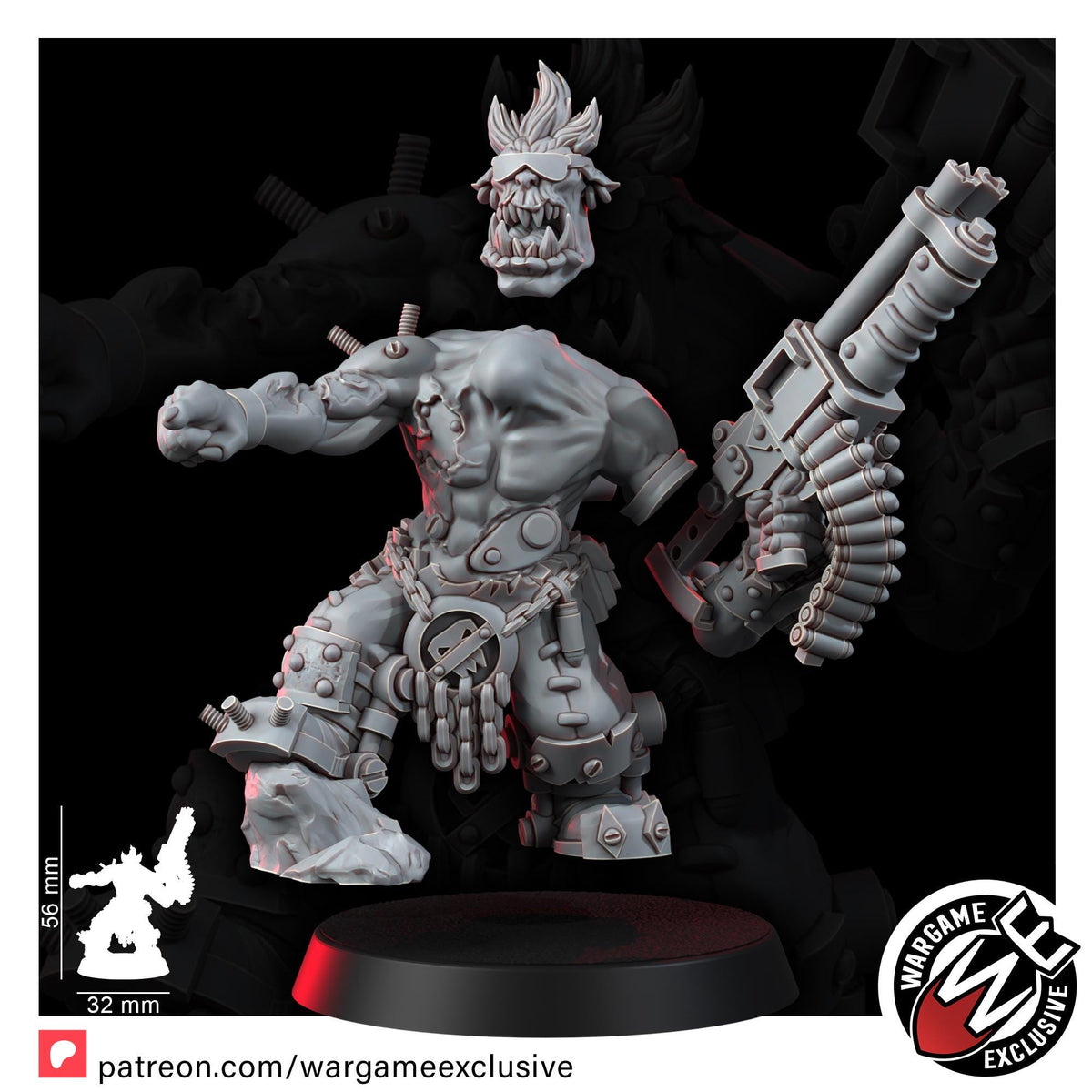 Ork Mad Riders Yoofs With Shootahs – Ork Proxy, Wargame Exclusive – 3D printed 16K resin miniature – photo 9 of 11