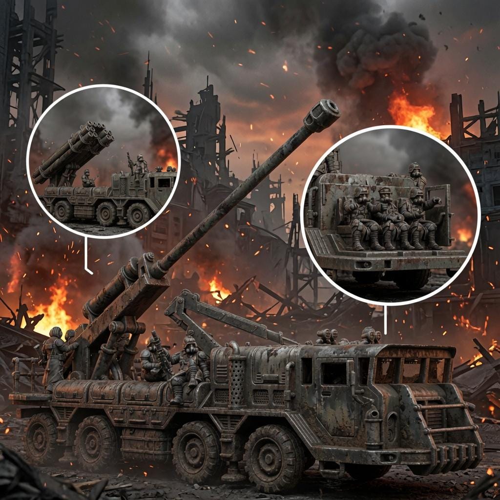 Grimguard Artillery Vehicle – Astra Militarum Proxy