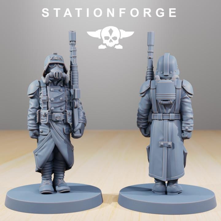 Grimguard Marching Pose – Astra Militarum Proxy