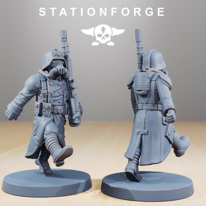 Grimguard Marching Pose – Astra Militarum Proxy
