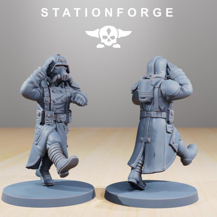 Grimguard Marching Pose – Astra Militarum Proxy