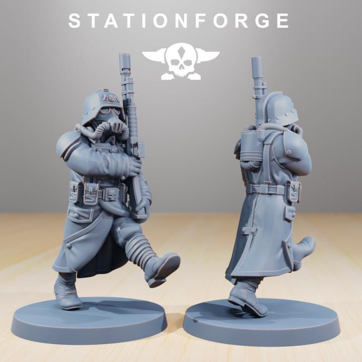 Grimguard Marching Pose – Astra Militarum Proxy