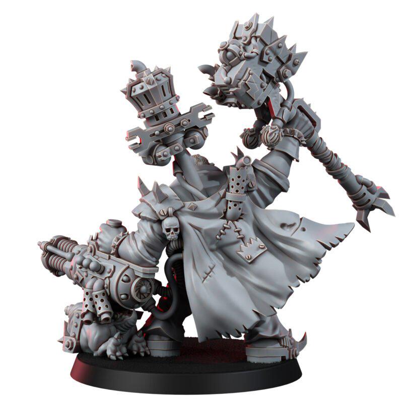 Ork King Freddy Moonqury – Ork Proxy, Wargame Exclusive – 3D printed 16K resin miniature – photo 3 of 7