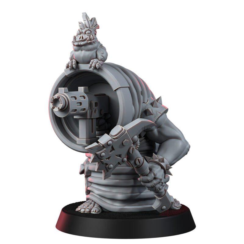 Ork Barrel Boys – Ork Proxy, Wargame Exclusive – 3D printed 16K resin miniature – photo 8 of 10