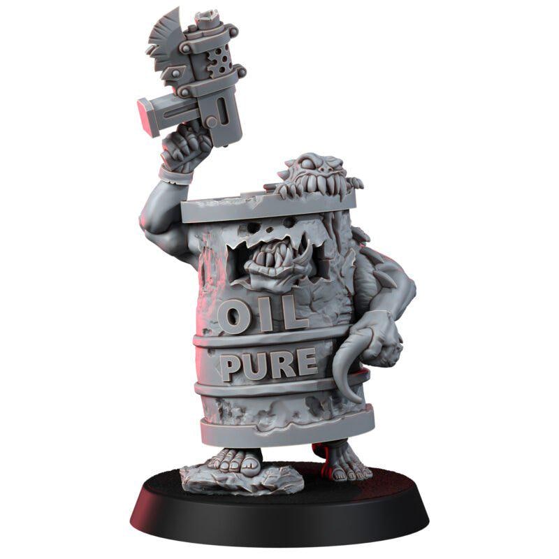 Ork Barrel Boys – Ork Proxy, Wargame Exclusive – 3D printed 16K resin miniature – photo 2 of 10