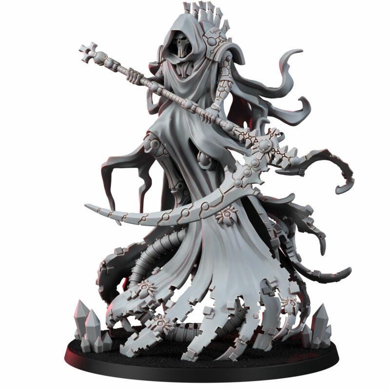 Necrocyborg Void Harvester – Necrons Proxy, Wargame Exclusive – 3D printed 16K resin miniature – photo 3 of 7