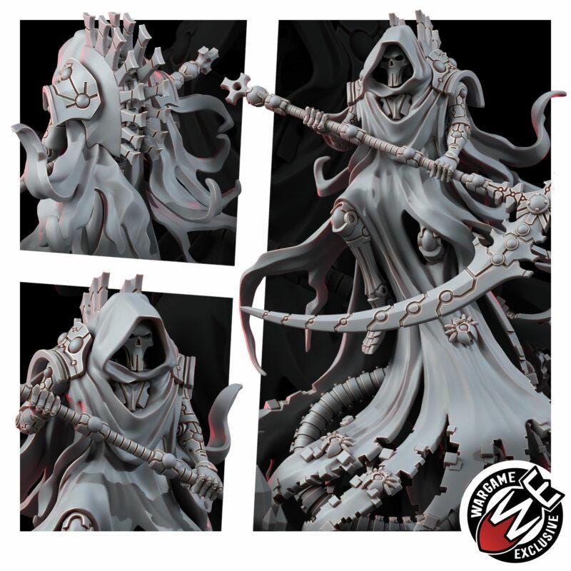 Necrocyborg Void Harvester – Necrons Proxy, Wargame Exclusive – 3D printed 16K resin miniature – photo 7 of 7