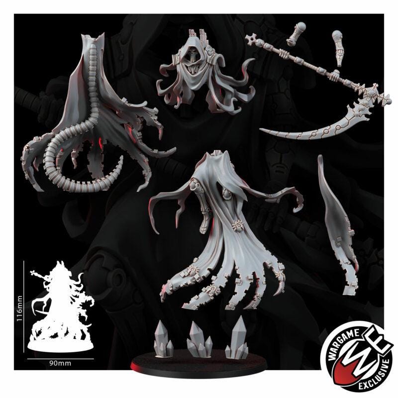 Necrocyborg Void Harvester – Necrons Proxy, Wargame Exclusive – 3D printed 16K resin miniature – photo 4 of 7