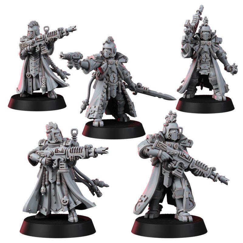 Mechanic Adept Rad Warriors – Adeptus Mechanicus Proxy, Wargame Exclusive – 3D printed 16K resin miniature – photo 2 of 10