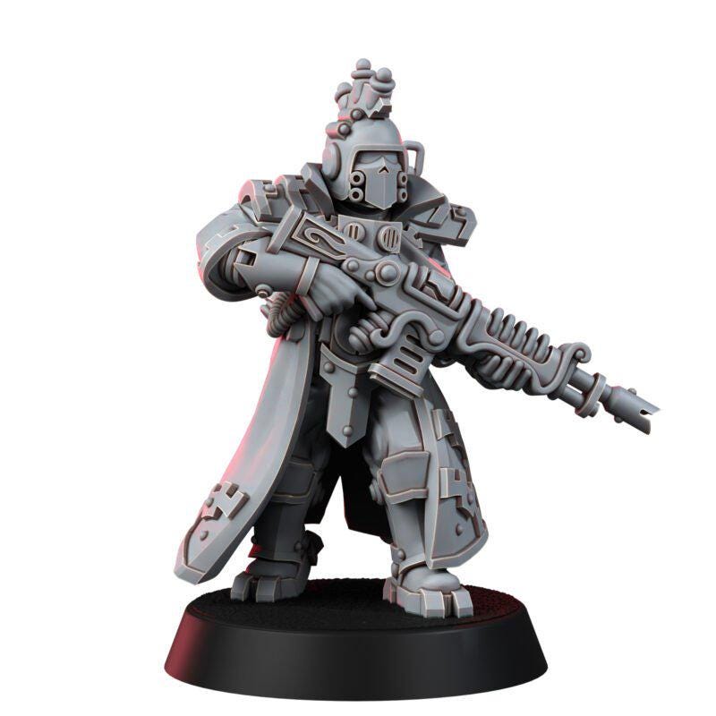 Mechanic Adept Rad Warriors – Adeptus Mechanicus Proxy, Wargame Exclusive – 3D printed 16K resin miniature – photo 8 of 10
