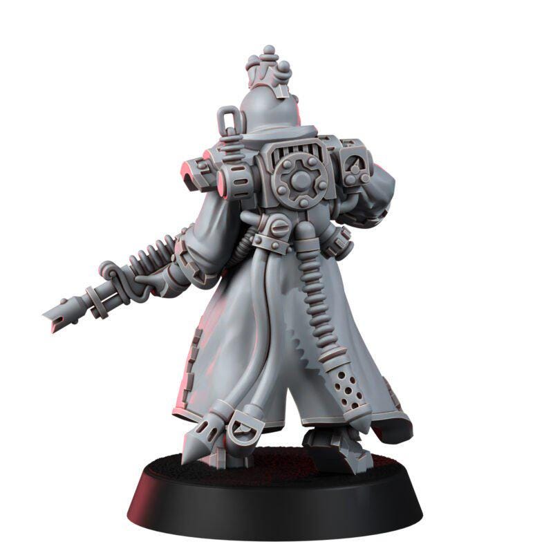 Mechanic Adept Rad Warriors – Adeptus Mechanicus Proxy, Wargame Exclusive – 3D printed 16K resin miniature – photo 7 of 10