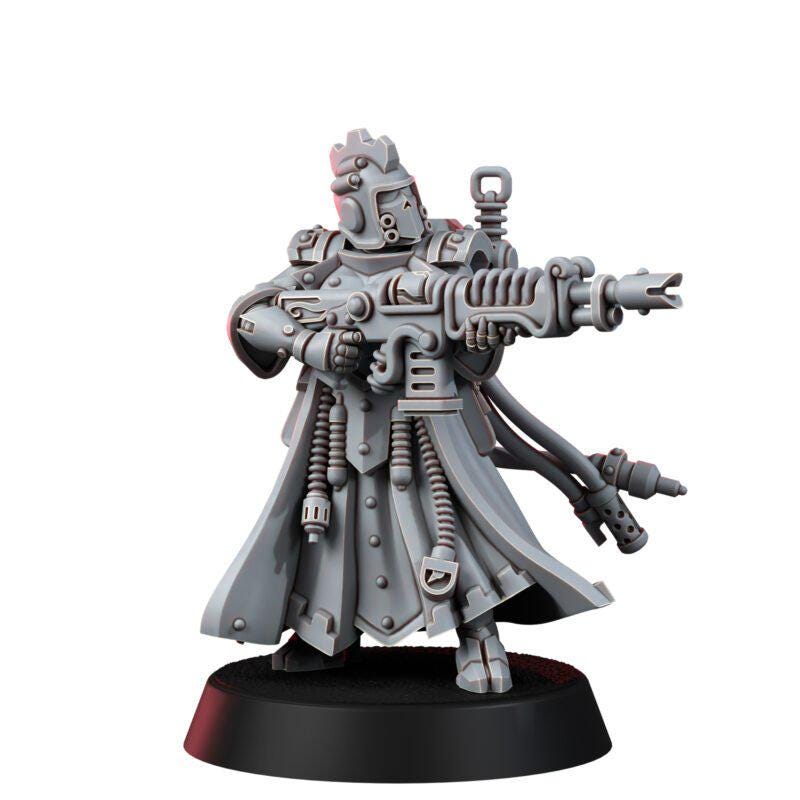 Mechanic Adept Rad Warriors – Adeptus Mechanicus Proxy, Wargame Exclusive – 3D printed 16K resin miniature – photo 6 of 10