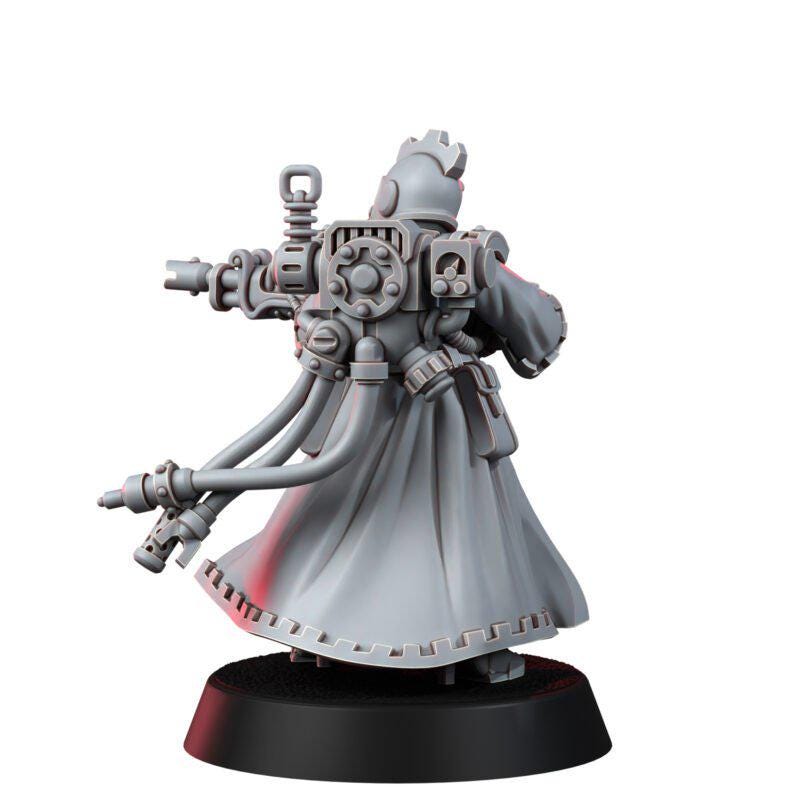 Mechanic Adept Rad Warriors – Adeptus Mechanicus Proxy, Wargame Exclusive – 3D printed 16K resin miniature – photo 5 of 10