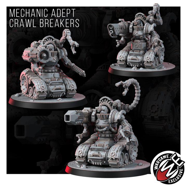 Mechanic Adept Crawl Breakers – Adeptus Mechanicus Proxy, Wargame Exclusive – 3D printed 16K resin miniature – photo 9 of 9
