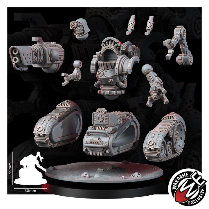 Mechanic Adept Crawl Breakers – Adeptus Mechanicus Proxy, Wargame Exclusive – 3D printed 16K resin miniature – photo 3 of 9