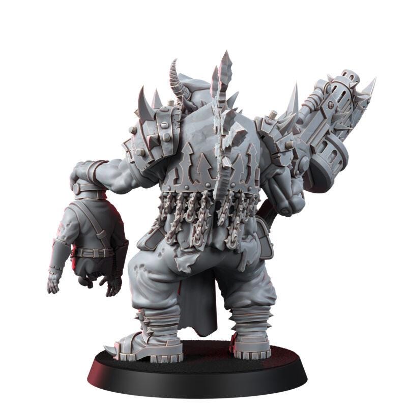 Chaos Renegades Of Pain Ogrun Execution General – Chaos Proxy, Wargame Exclusive – 16K resin miniature – photo 4 of 5
