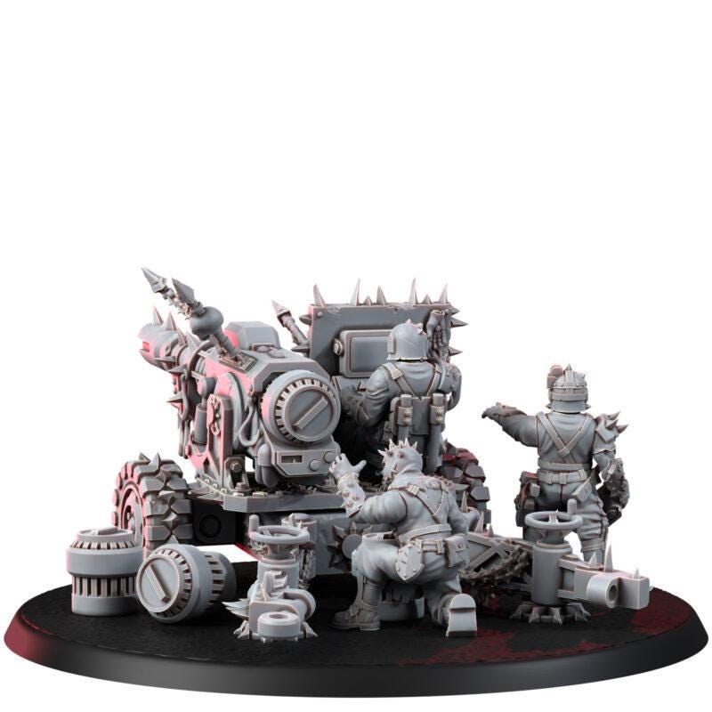 Chaos Renegades Of Pain Agony Guns – Chaos Proxy, Wargame Exclusive – 3D printed 16K resin miniature – photo 7 of 10