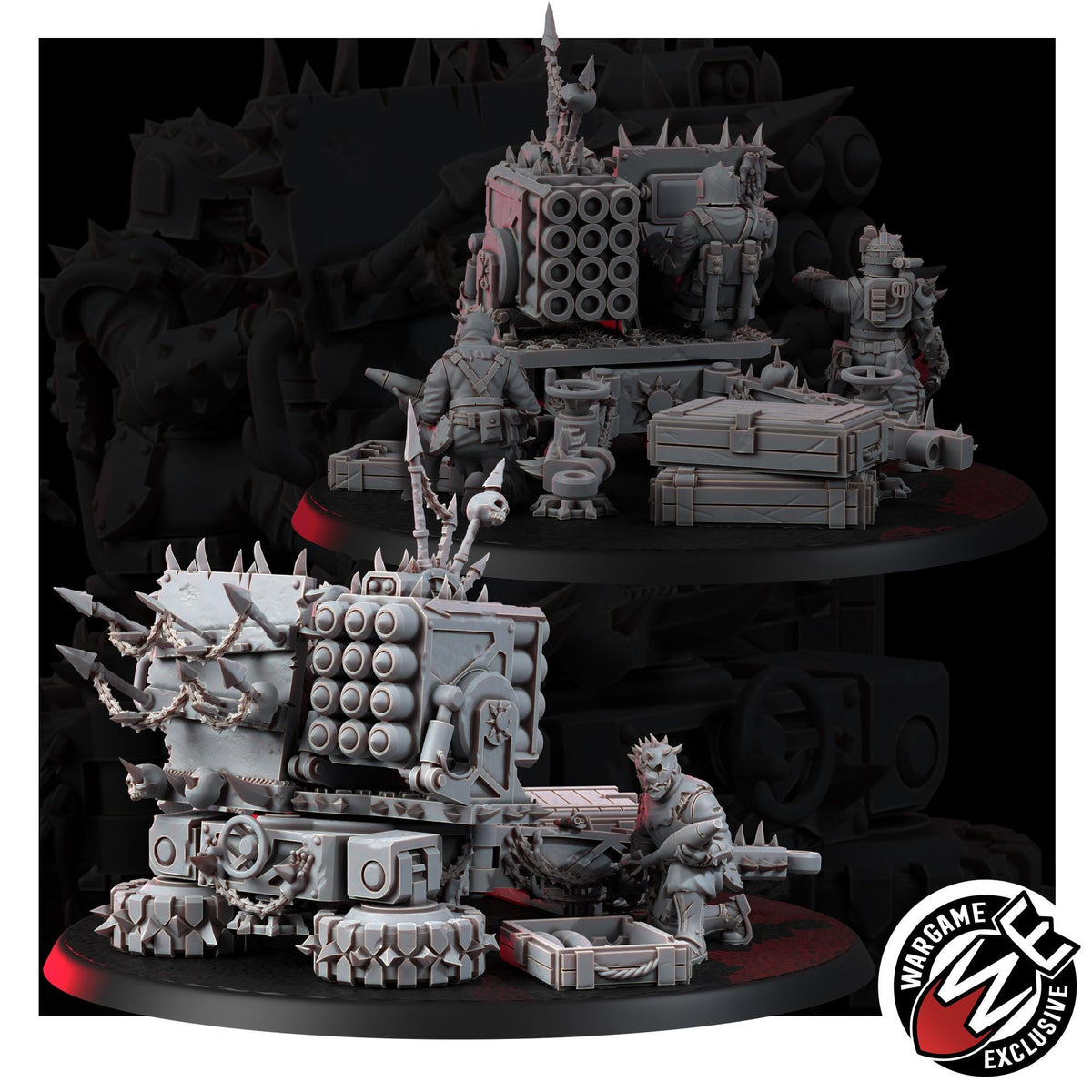 Chaos Renegades Of Pain Agony Guns – Chaos Proxy, Wargame Exclusive – 3D printed 16K resin miniature – photo 3 of 10