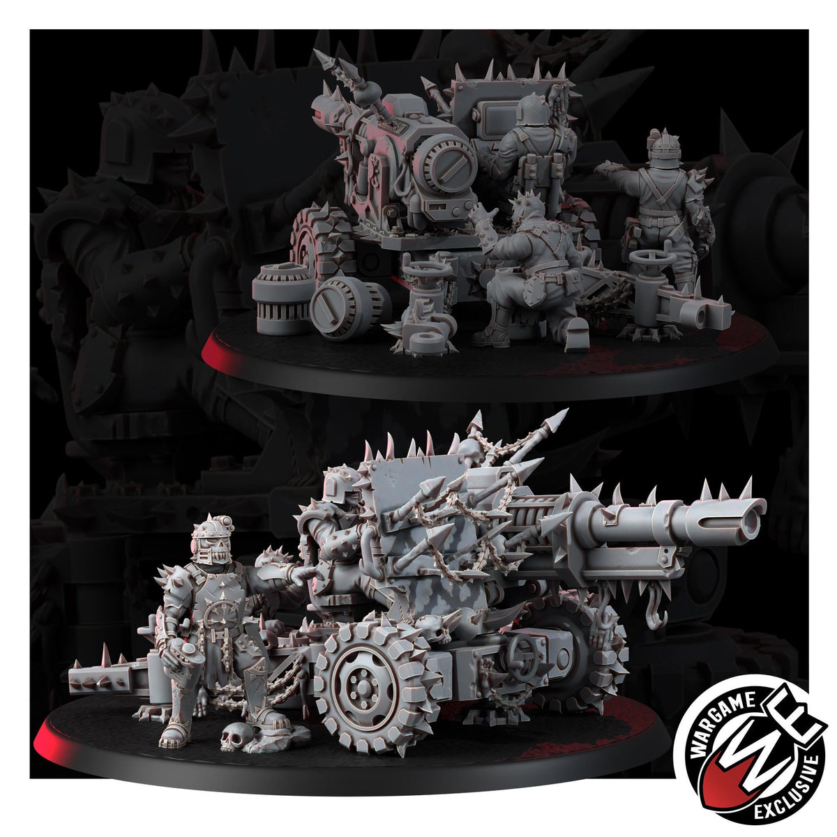 Chaos Renegades Of Pain Agony Guns – Chaos Proxy, Wargame Exclusive – 3D printed 16K resin miniature – photo 2 of 10