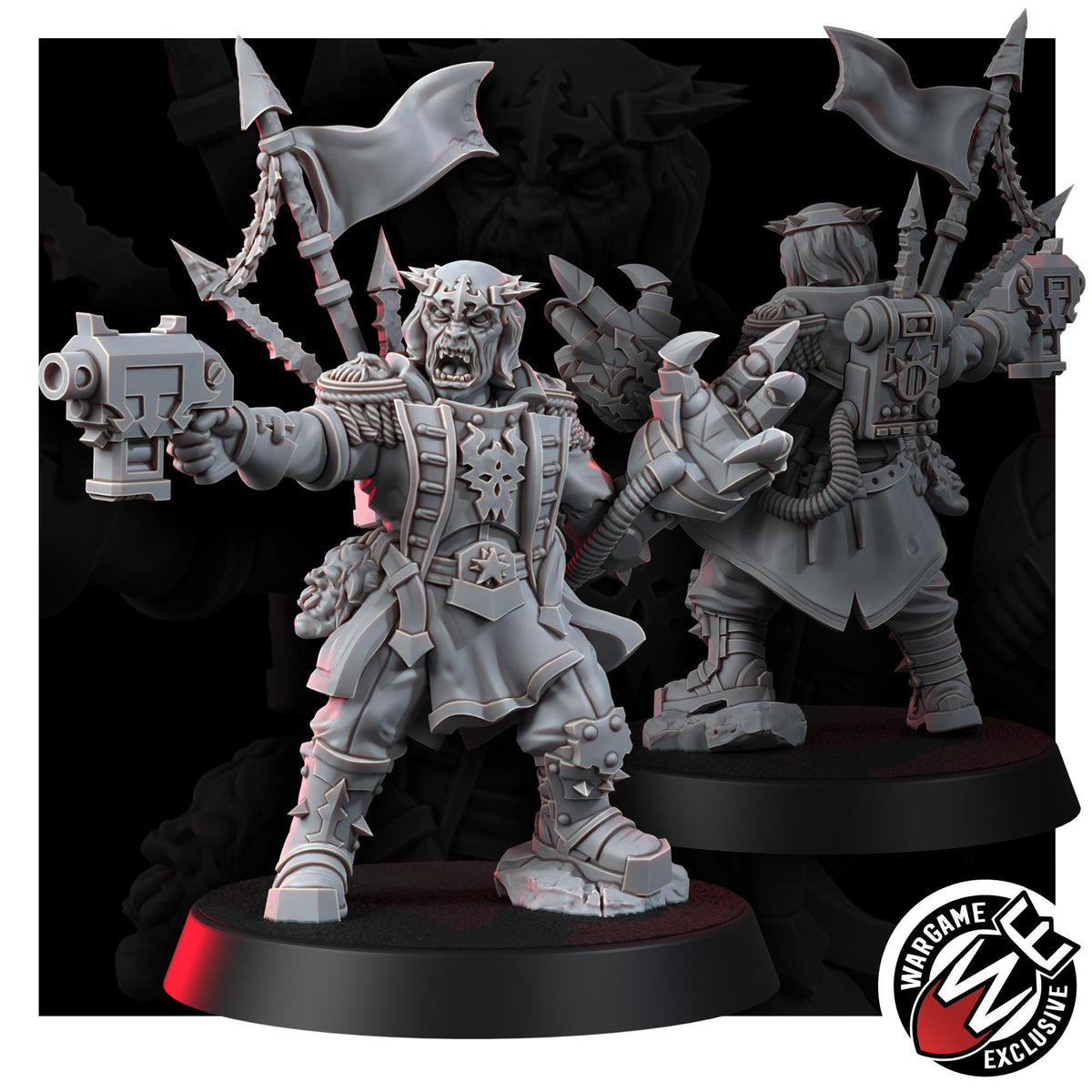 Chaos Renegades Of Pain Killers Team – Chaos Proxy, Wargame Exclusive – 3D printed 16K resin miniature – photo 9 of 10