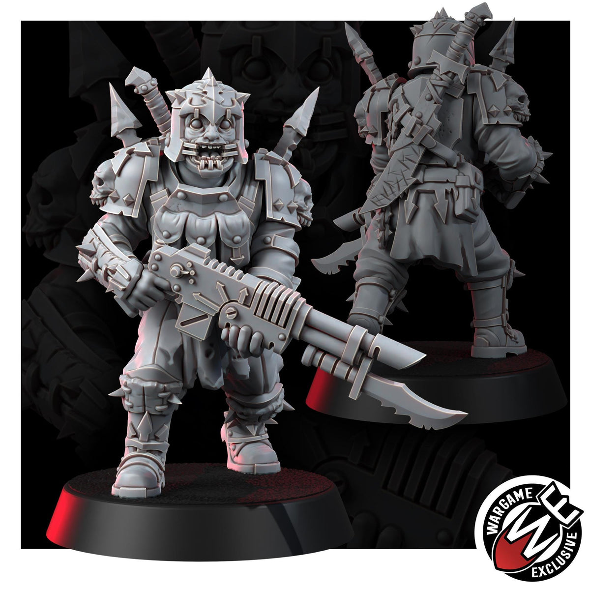 Chaos Renegades Of Pain Killer Team – Chaos Proxy, Wargame Exclusive – 3D printed 16K resin miniature – photo 8 of 10