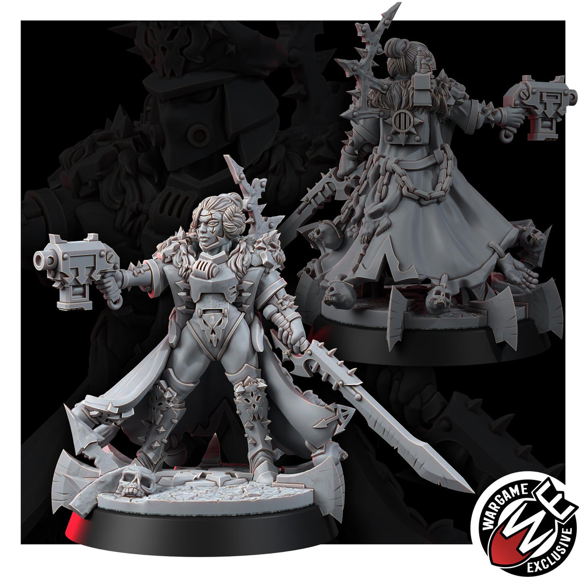 Chaos Renegades – Chaos Proxy, Wargame Exclusive – 3D printed 16K resin miniature – photo 4 of 7