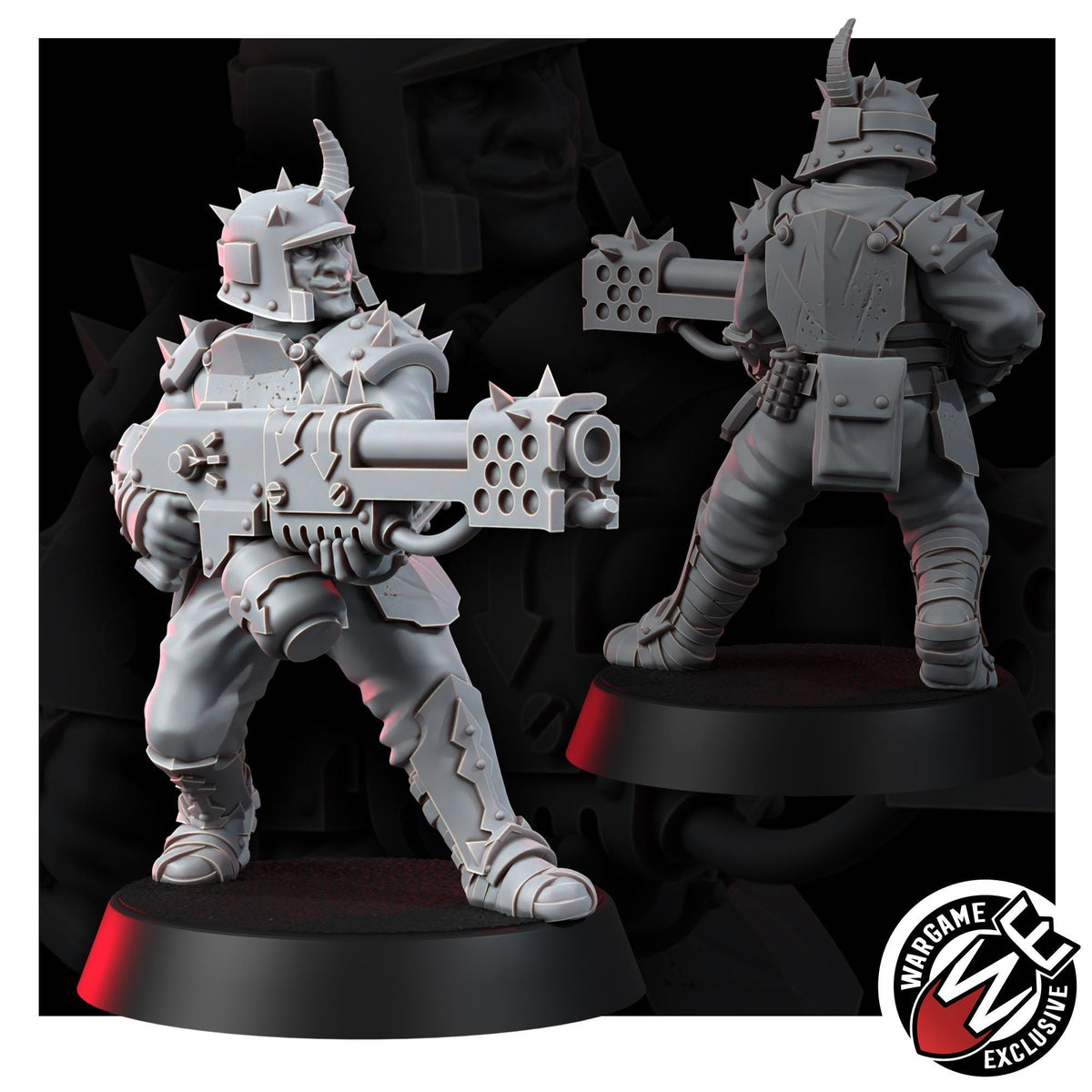 Chaos Renegades Of Pain Command Squad – Chaos Proxy, Wargame Exclusive – 3D printed 16K resin miniature – photo 9 of 10