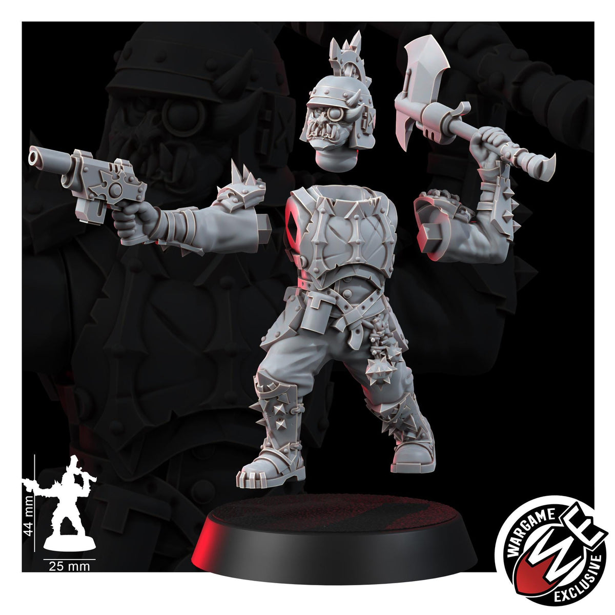 Chaos Renegades Of Pain Command Squad – Chaos Proxy, Wargame Exclusive – 3D printed 16K resin miniature – photo 4 of 10